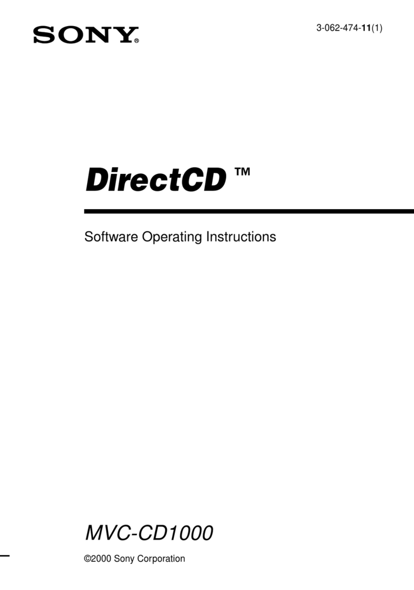 Sony Mavica MVC-CD1000 Software Operating Instructions