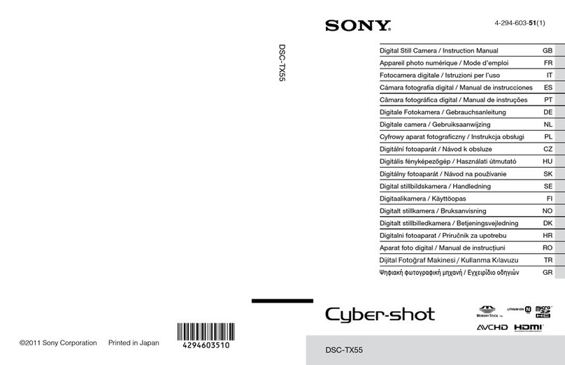 Sony Cyber-shot DSC-TX55 instruction manual