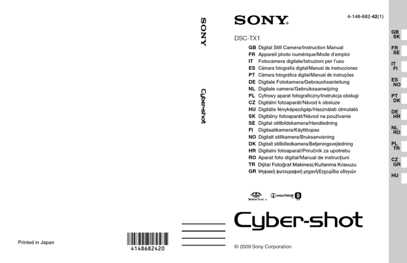 Sony DSC-TX1 Cyber-shot® User manual