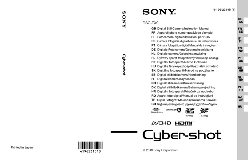Sony DSC-TX9 Cyber-shot® User manual