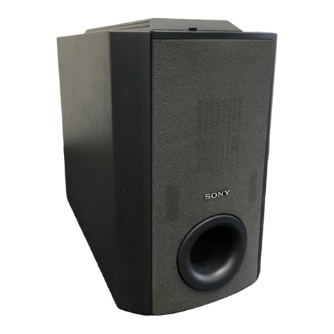 Sony SA-W505 operating instructions