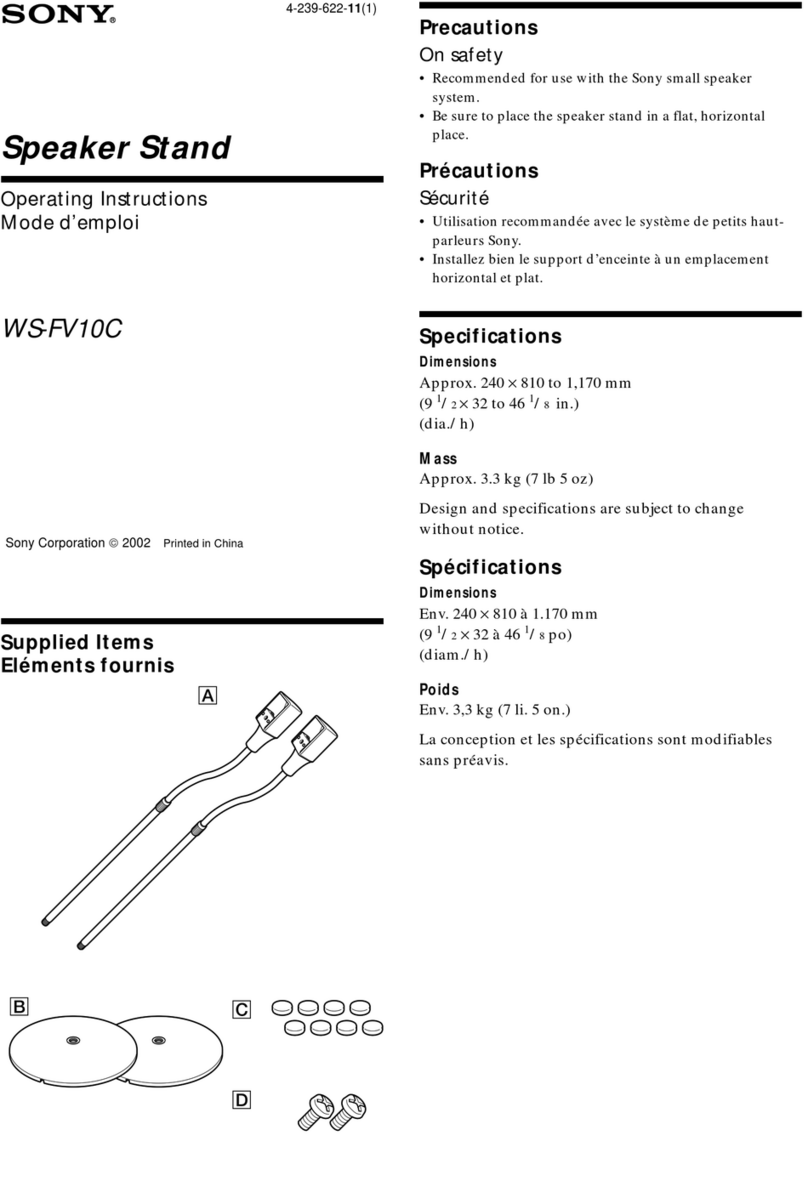 Sony WS-FV10C User manual Sony WS-FV10C User manual