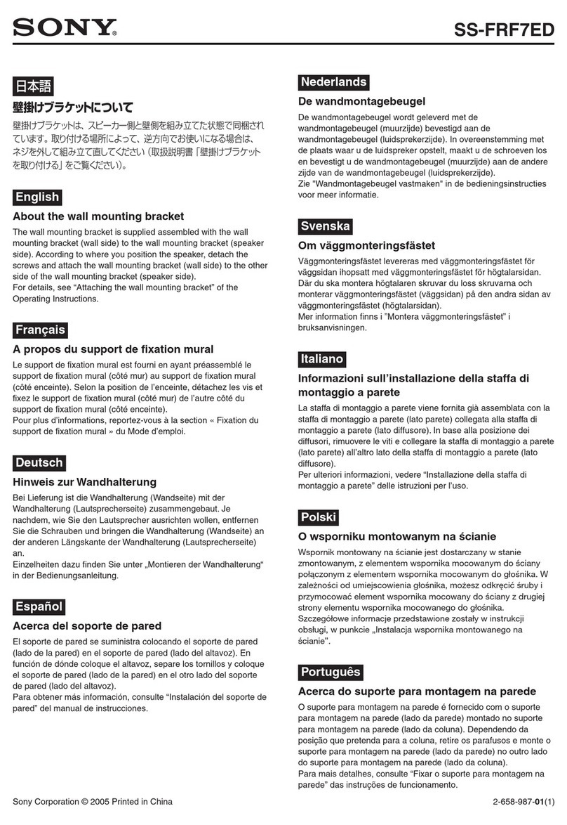 Sony SS-FRF7ED User manual