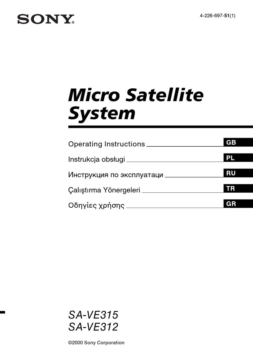 Sony SA-VE312 User manual