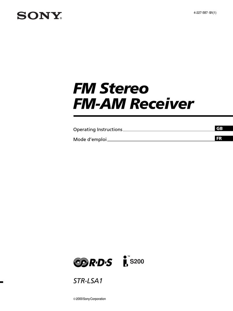 Sony STR-LSA1 operating instructions