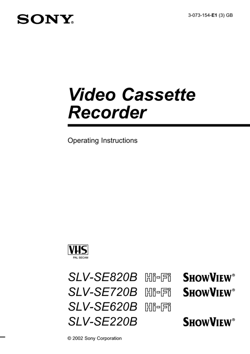 Sony SLV-SE220B ShowView User manual