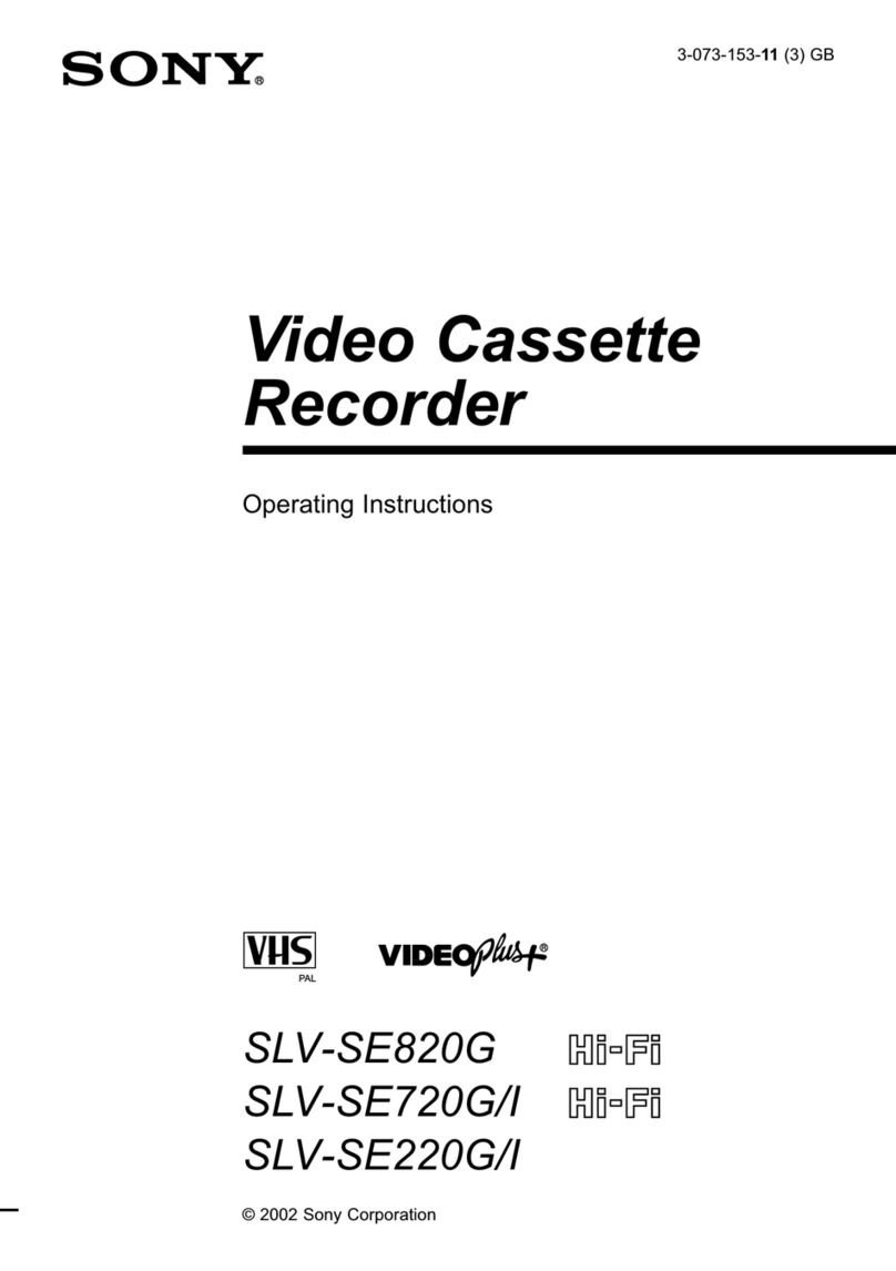 Sony SLV-SE220G User manual