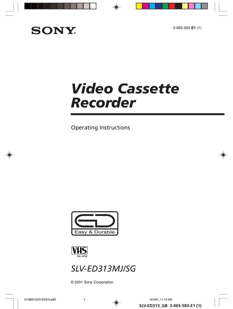 Sony SLV-ED313MJ User manual