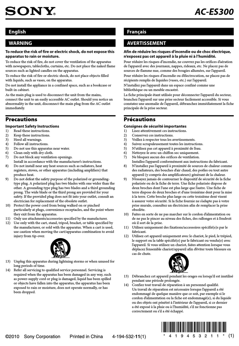 Sony SA-NS300 User manual Sony SA-NS300 User manual