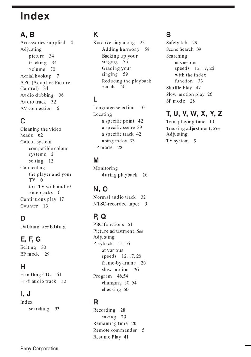 Sony SLV-7000KCH User manual