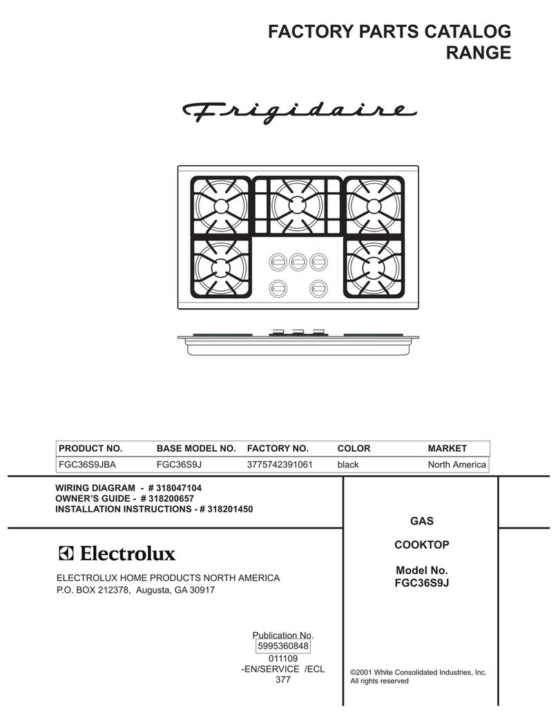 Frigidaire FGC36S9J User manual Frigidaire FGC36S9J User manual