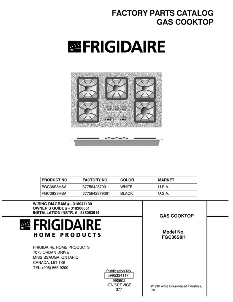 Frigidaire FGC36S8H User manual