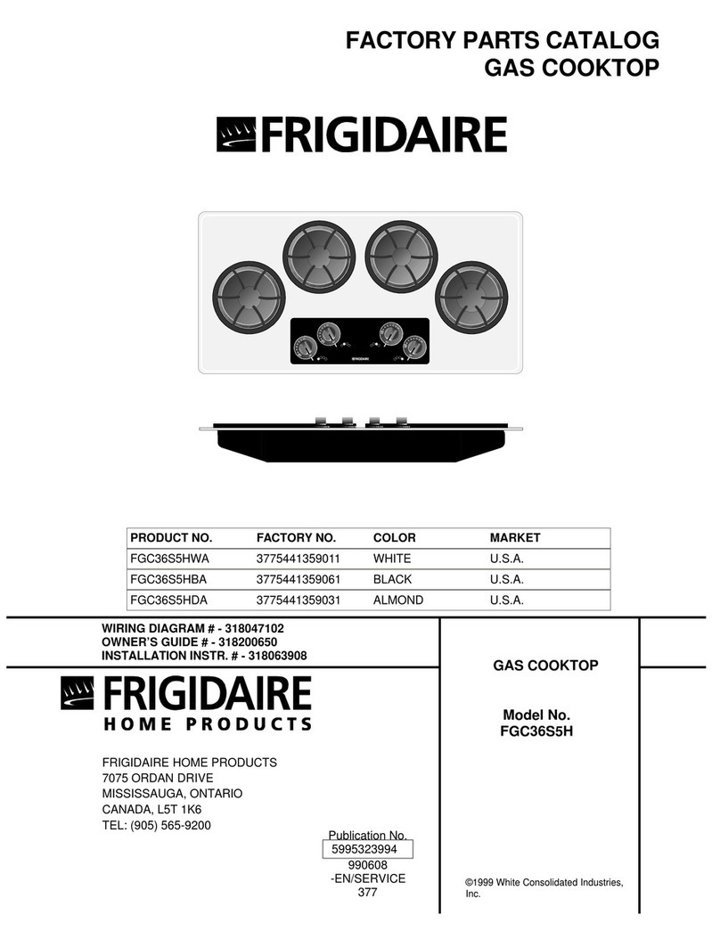 Frigidaire FGC36S5H User manual