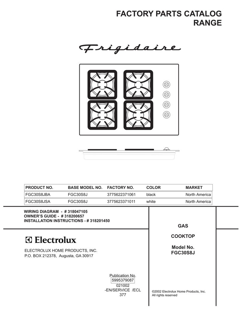 Frigidaire FGC30S8J User manual Frigidaire FGC30S8J User manual