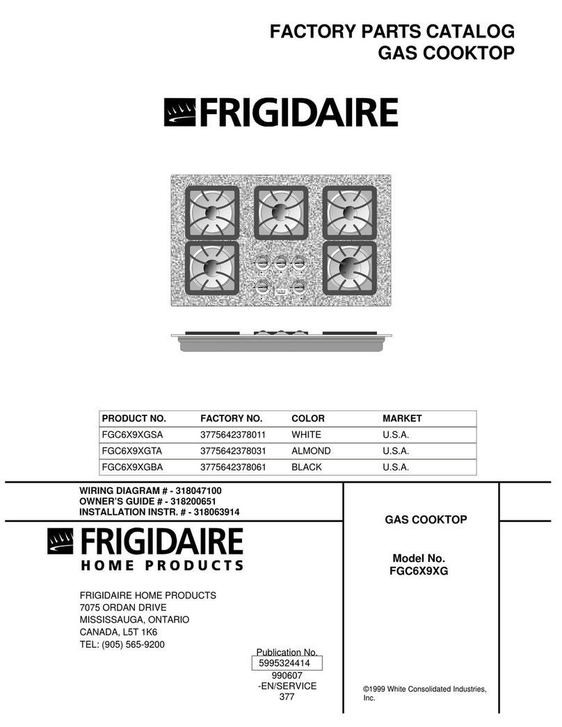 Frigidaire FGC6X9XG User manual Frigidaire FGC6X9XG User manual