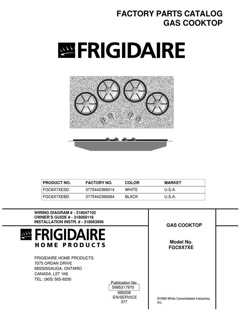 Frigidaire FGC6X7XE Factory parts catalog