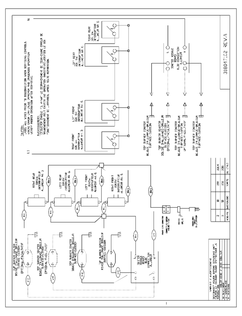 Frigidaire FGC6X7XESD Wiring diagram