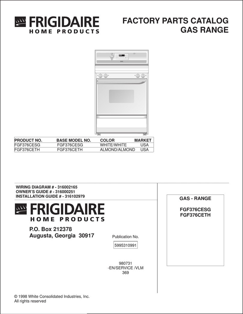 Frigidaire FGF376CESG Factory parts catalog