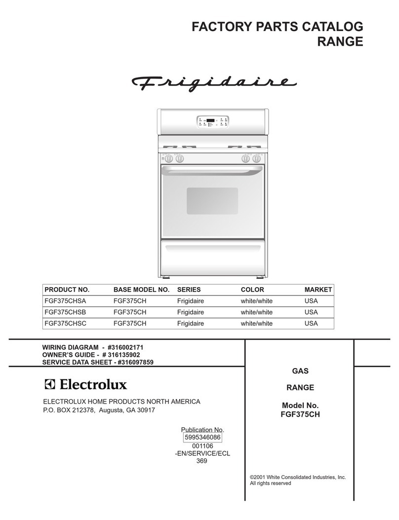 Frigidaire FGF375CH Factory parts catalog