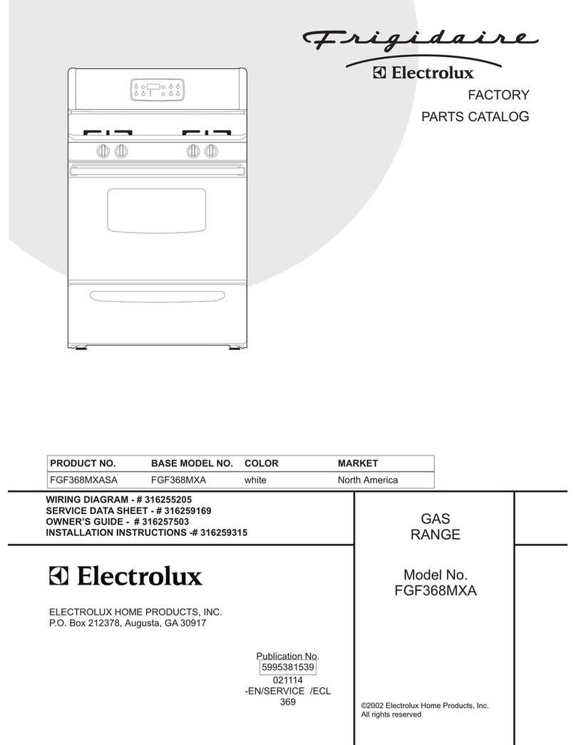 Frigidaire FGF368MXA User manual