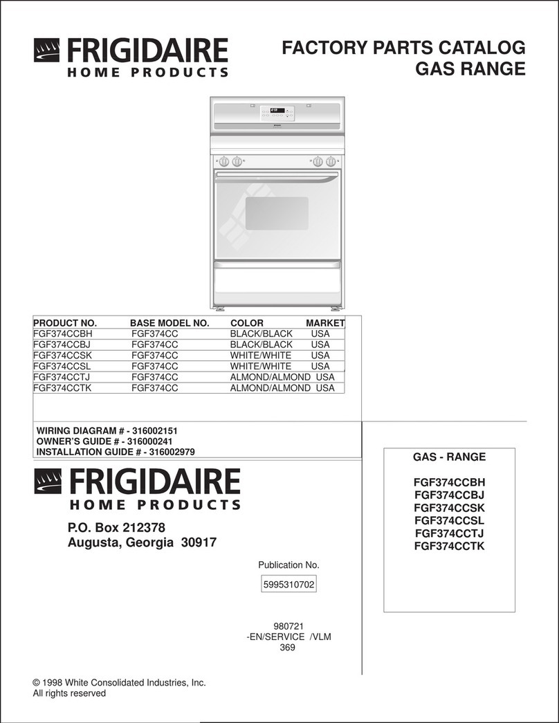 Frigidaire FGF374CCBH User manual