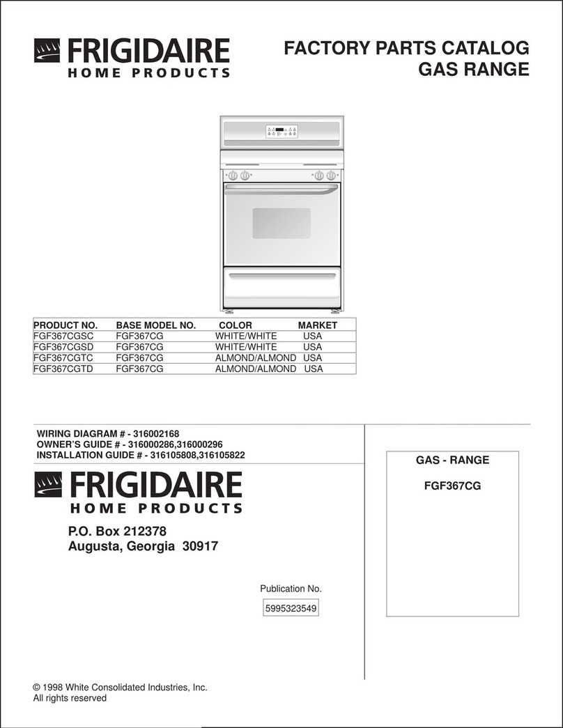 Frigidaire FGF367CG User manual