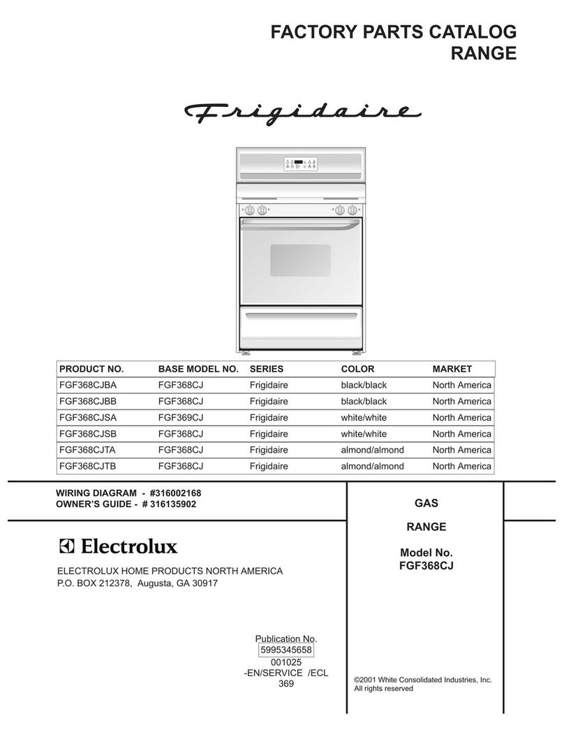 Frigidaire FGF368CJ User manual