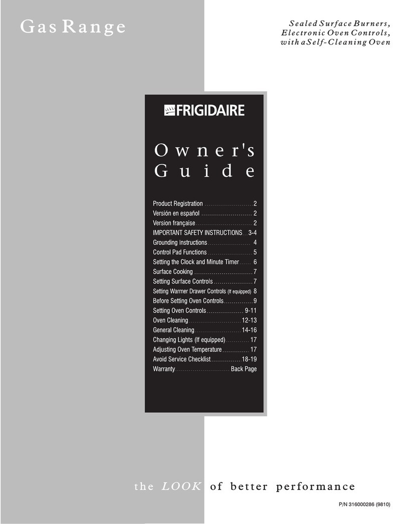 Frigidaire FGF367CGTC User manual