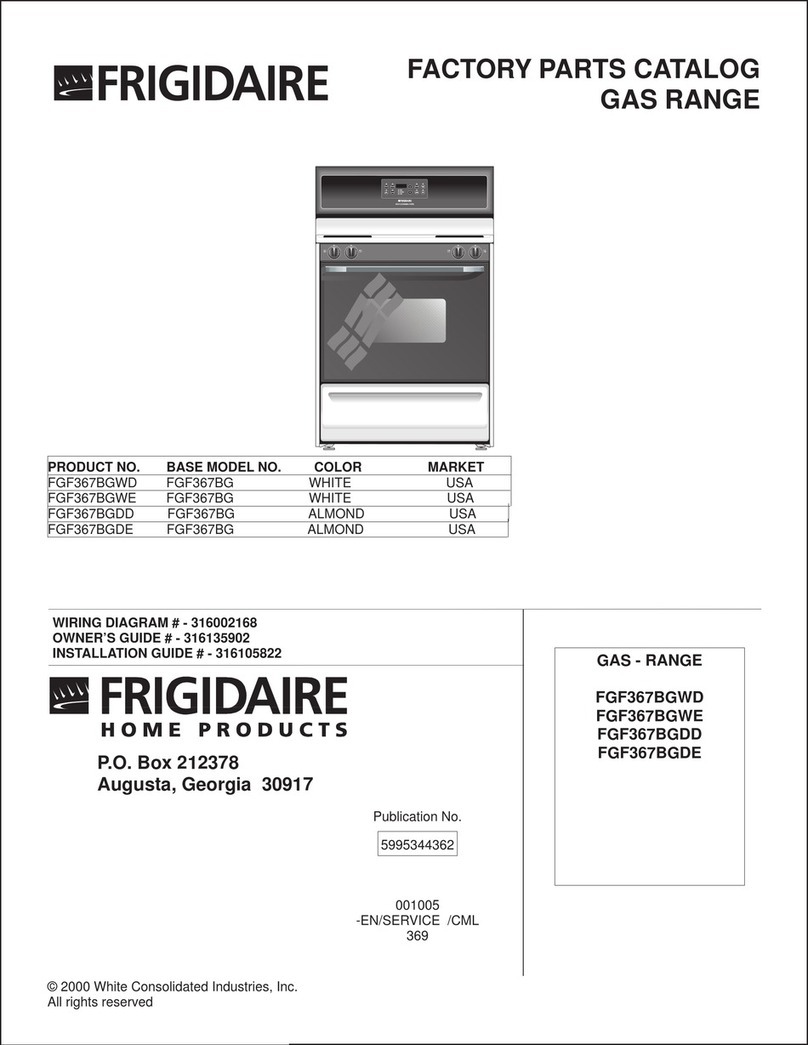 Frigidaire FGF367BGDD User manual