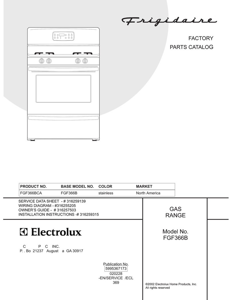 Frigidaire FGF366B User manual