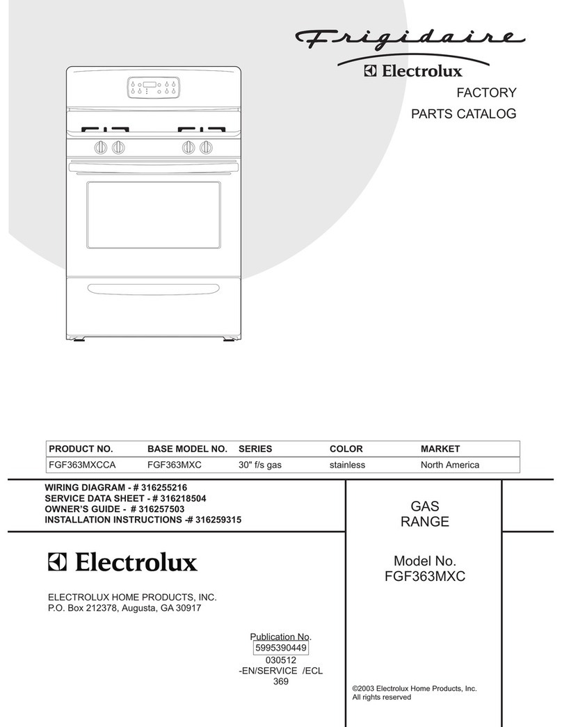 Frigidaire FGF363MXC User manual