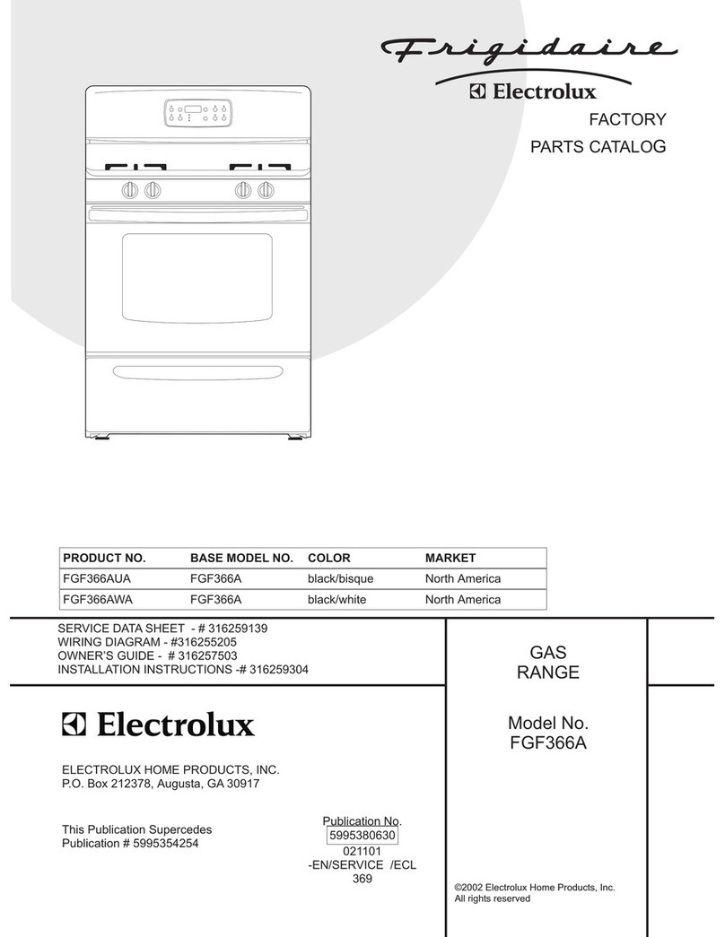 Frigidaire FGF366A User manual