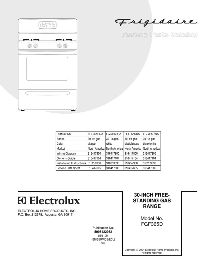 Frigidaire FGF365D User manual Frigidaire FGF365D User manual