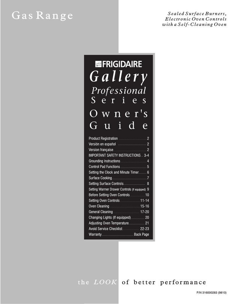 Frigidaire FGF379WESR User manual