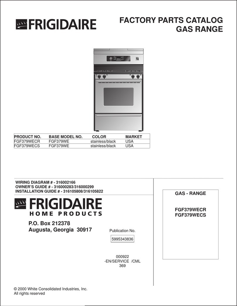 Frigidaire FGF379WECR User manual