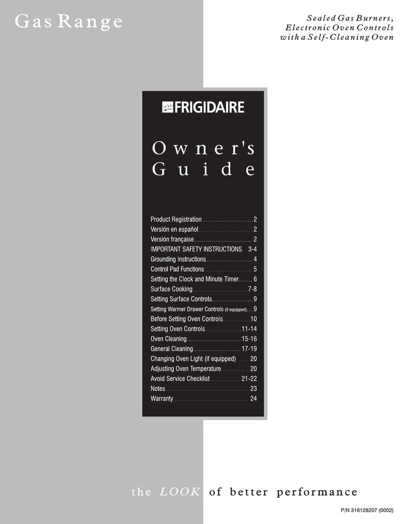 Frigidaire FGF378WJCA User manual