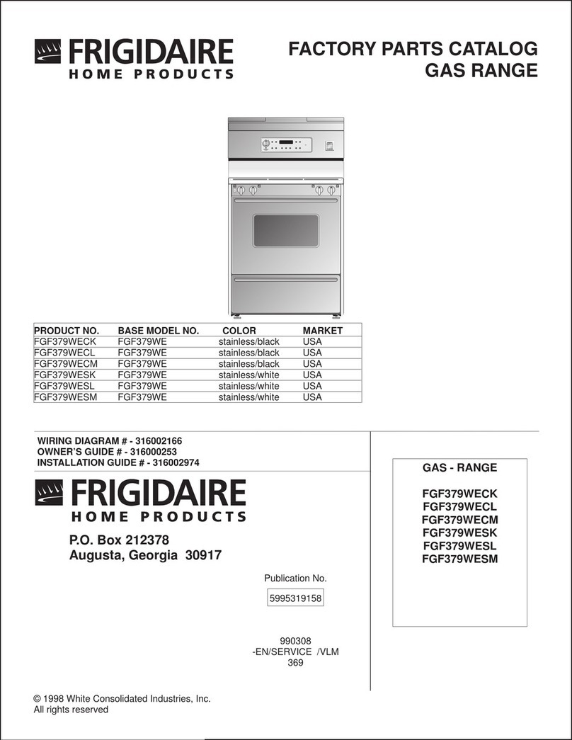 Frigidaire FGF379WECK User manual Frigidaire FGF379WECK User manual
