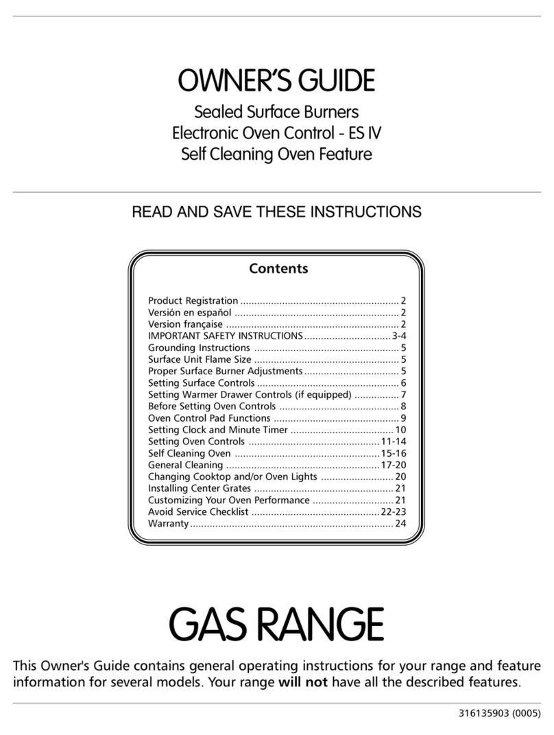 Frigidaire FGF377WJCB owner's guide