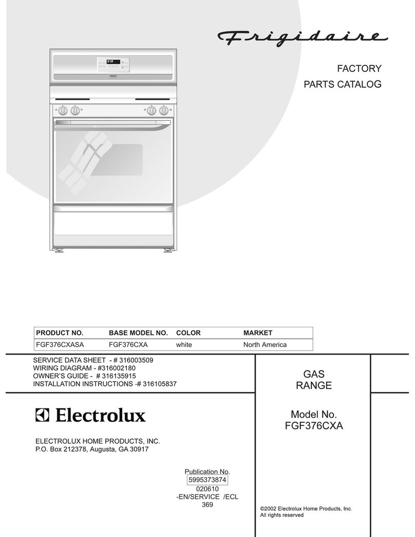 Frigidaire FGF376CXA User manual