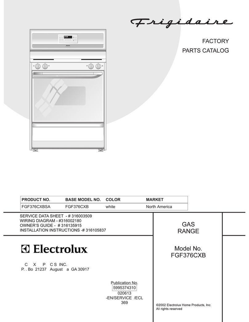 Frigidaire FGF376CXB Factory parts catalog