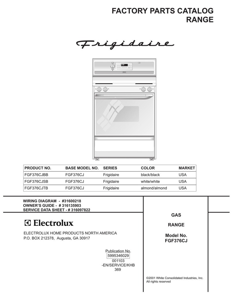 Frigidaire FGF376CJ User manual
