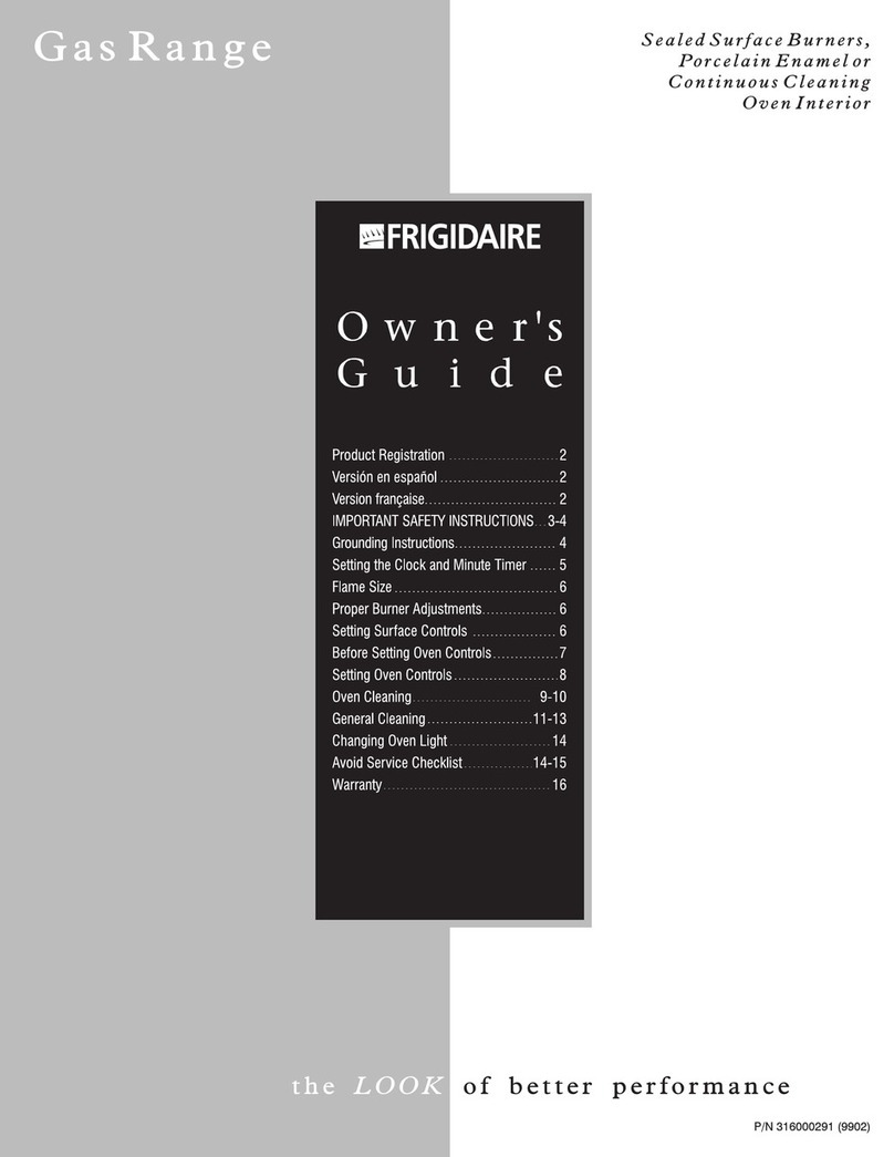 Frigidaire FGF335CGTF User manual