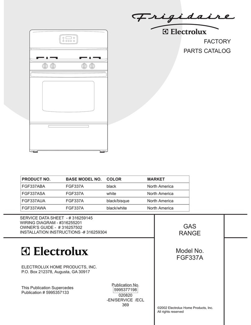 Frigidaire FGF337A Factory parts catalog
