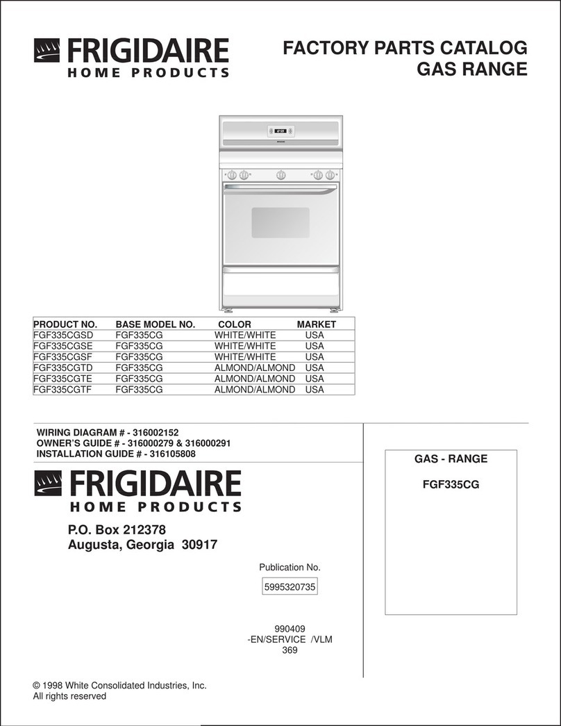 Frigidaire FGF335CG User manual