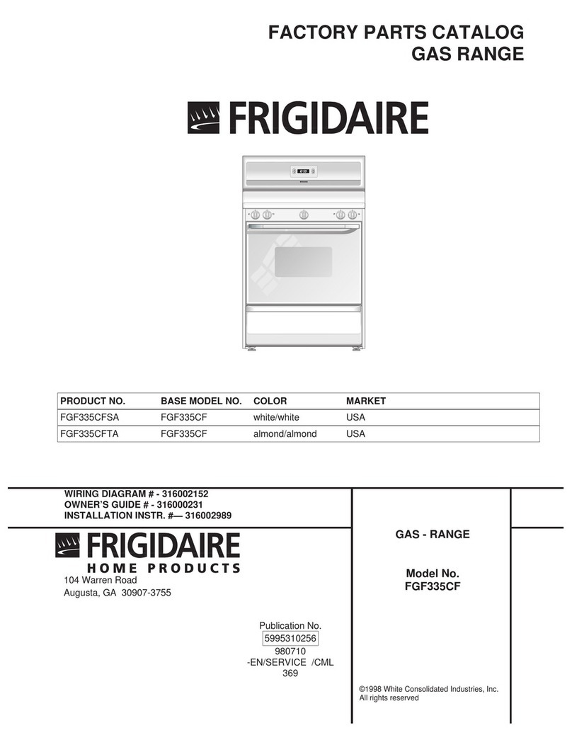 Frigidaire FGF335CF User manual Frigidaire FGF335CF User manual