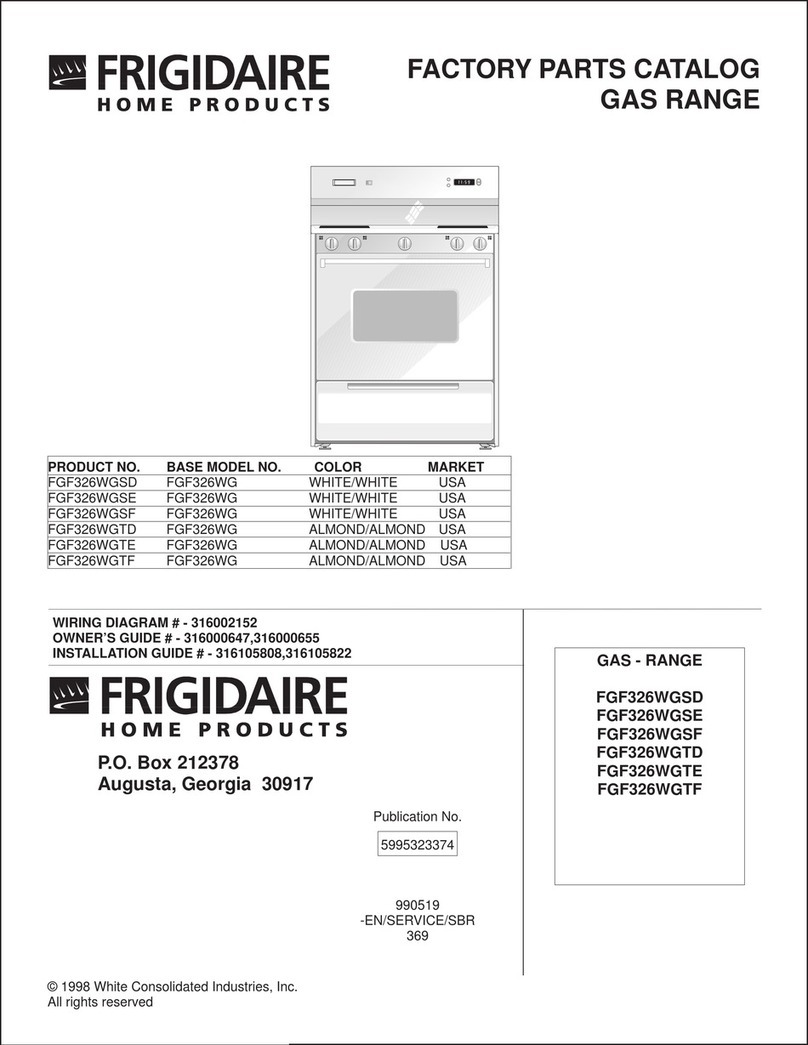Frigidaire FGF326WGSD User manual