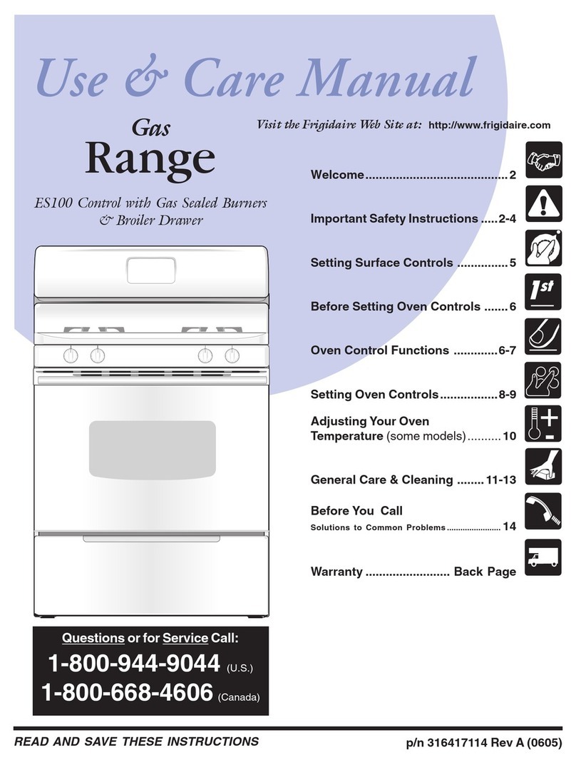 Frigidaire FGF328G User manual Frigidaire FGF328G User manual