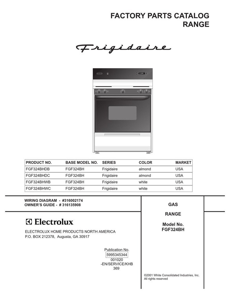 Frigidaire FGF324BH Factory parts catalog