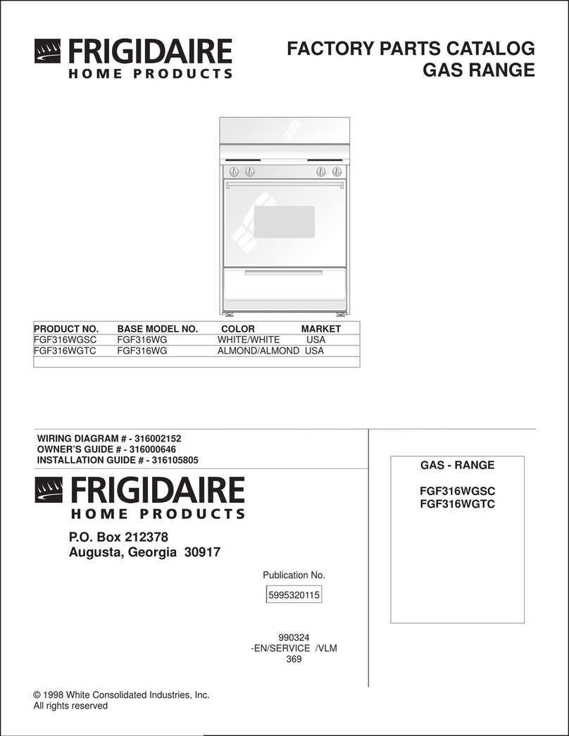Frigidaire FGF316WGSC User manual