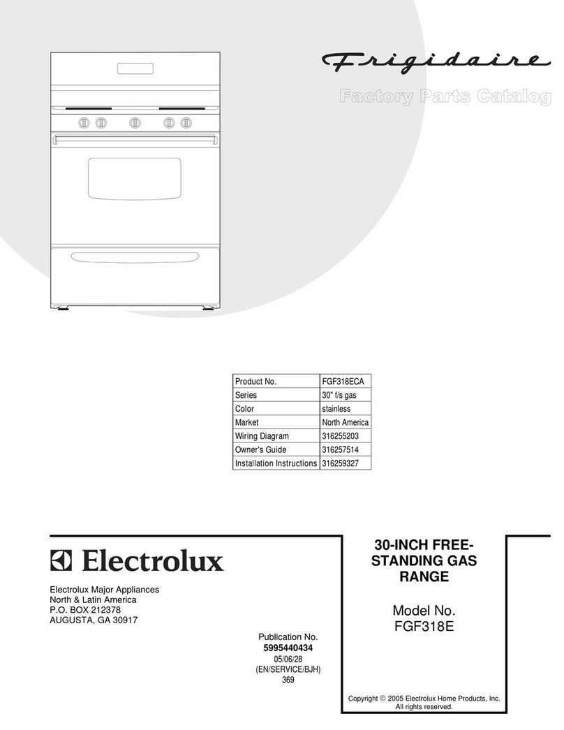 Frigidaire FGF318E User manual